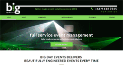 Desktop Screenshot of bigdayevents.co.nz
